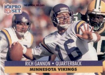 #571 Rich Gannon - Minnesota Vikings - 1991 Pro Set Football