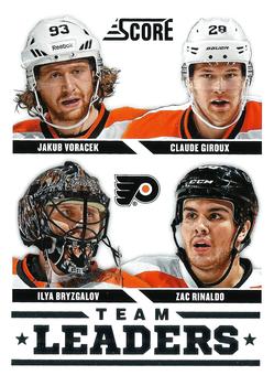 #571 Claude Giroux / Ilya Bryzgalov / Jakub Voracek / Zac Rinaldo - Philadelphia Flyers - 2013-14 Score Hockey