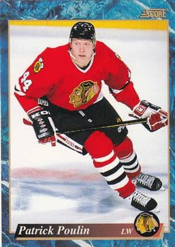 #571 Patrick Poulin - Chicago Blackhawks - 1993-94 Score Canadian Hockey