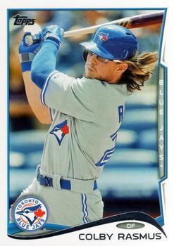 #571a Colby Rasmus - Toronto Blue Jays - 2014 Topps Baseball