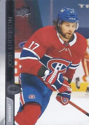 #572 Josh Anderson - Montreal Canadiens - 2020-21 Upper Deck Hockey