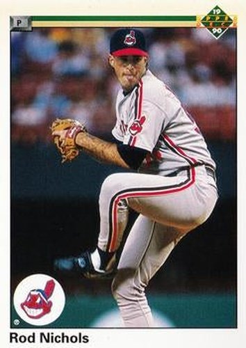 #572 Rod Nichols - Cleveland Indians - 1990 Upper Deck Baseball