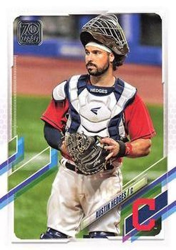 #572 Austin Hedges - Cleveland Indians - 2021 Topps Baseball
