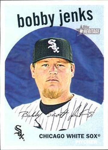 #572 Bobby Jenks - Chicago White Sox - 2008 Topps Heritage Baseball