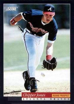 #572 Chipper Jones - Atlanta Braves -1994 Score Baseball