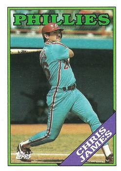 #572 Chris James - Philadelphia Phillies - 1988 Topps Baseball