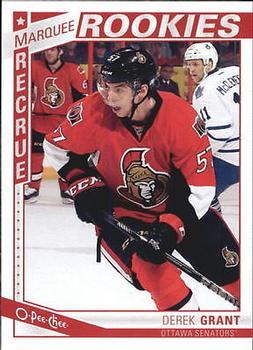 #572 Derek Grant - Ottawa Senators - 2013-14 O-Pee-Chee Hockey
