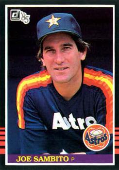 #572 Joe Sambito - Houston Astros - 1985 Donruss Baseball