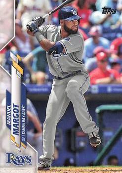 #572 Manuel Margot - Tampa Bay Rays - 2020 Topps Baseball