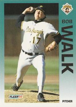 #572 Bob Walk - Pittsburgh Pirates - 1992 Fleer Baseball