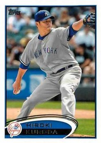 #572 Hiroki Kuroda - New York Yankees - 2012 Topps Baseball