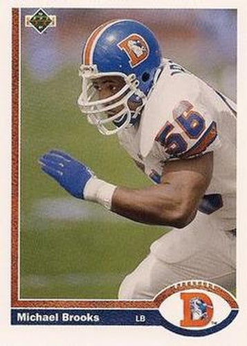 #572 Michael Brooks - Denver Broncos - 1991 Upper Deck Football