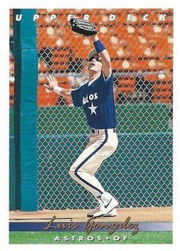 #572 Luis Gonzalez - Houston Astros - 1993 Upper Deck Baseball