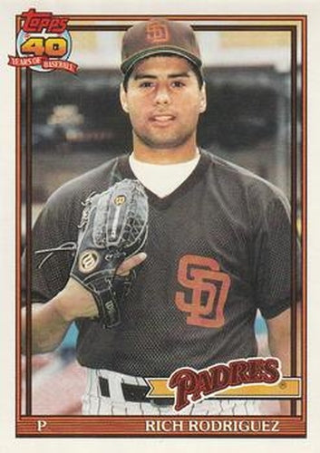 #573 Rich Rodriguez - San Diego Padres - 1991 O-Pee-Chee Baseball