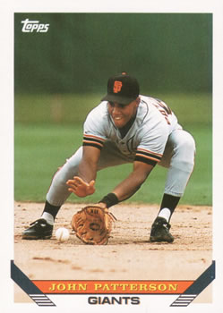 #573 John Patterson - San Francisco Giants - 1993 Topps Baseball