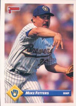 #573 Mike Fetters - Milwaukee Brewers - 1993 Donruss Baseball
