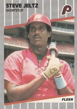 #573 Steve Jeltz - Philadelphia Phillies - 1989 Fleer Baseball