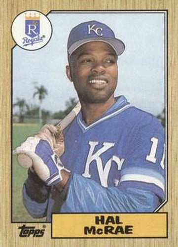 #573 Hal McRae - Kansas City Royals - 1987 Topps Baseball