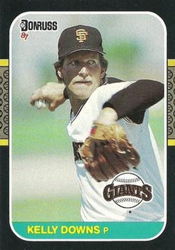 #573 Kelly Downs - San Francisco Giants - 1987 Donruss Baseball