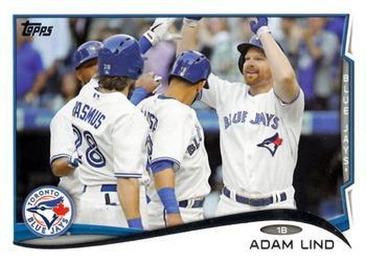 #573 Adam Lind - Toronto Blue Jays - 2014 Topps Baseball