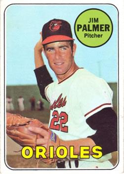 #573 Jim Palmer - Baltimore Orioles - 1969 Topps Baseball