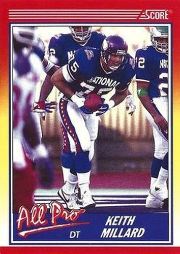 #573 Keith Millard - Minnesota Vikings - 1990 Score Football