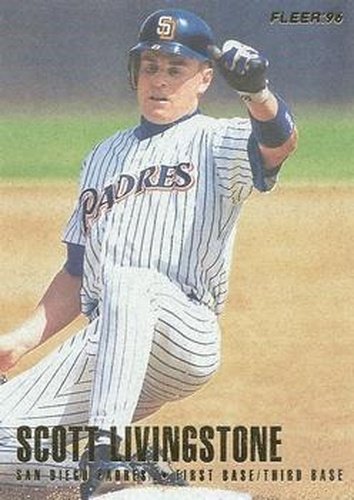 #573 Scott Livingstone - San Diego Padres - 1996 Fleer Baseball