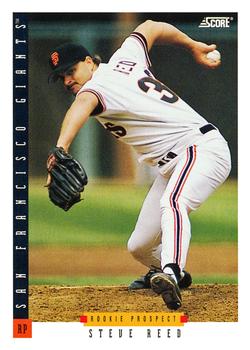 #573 Steve Reed - San Francisco Giants - 1993 Score Baseball
