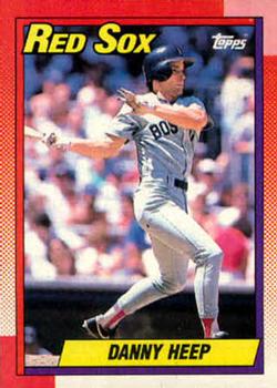 #573 Danny Heep - Boston Red Sox - 1990 Topps Baseball