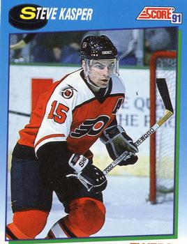 #574 Steve Kasper - Philadelphia Flyers - 1991-92 Score Canadian Hockey