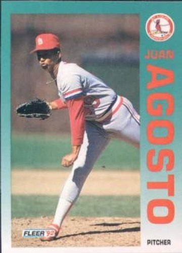 #574 Juan Agosto - St. Louis Cardinals - 1992 Fleer Baseball
