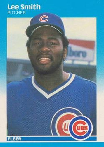 #574 Lee Smith - Chicago Cubs - 1987 Fleer Baseball