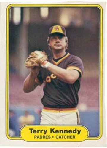 #574 Terry Kennedy - San Diego Padres - 1982 Fleer Baseball