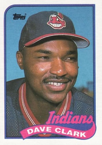 #574 Dave Clark - Cleveland Indians - 1989 Topps Baseball