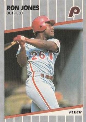 #574 Ron Jones - Philadelphia Phillies - 1989 Fleer Baseball