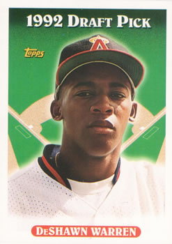 #574 DeShawn Warren - California Angels - 1993 Topps Baseball