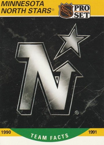 #574 Minnesota North Stars Logo- Minnesota North Stars - 1990-91 Pro Set Hockey