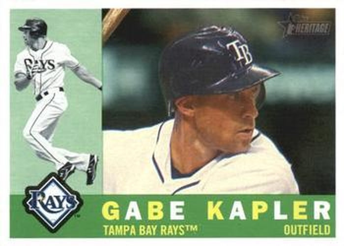 #574 Gabe Kapler - Tampa Bay Rays - 2009 Topps Heritage Baseball