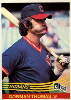 #574 Gorman Thomas - Cleveland Indians - 1984 Donruss Baseball
