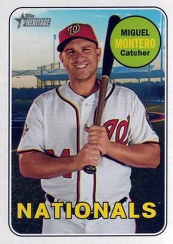 #574 Miguel Montero - Washington Nationals - 2018 Topps Heritage Baseball