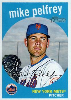 #574 Mike Pelfrey - New York Mets - 2008 Topps Heritage Baseball