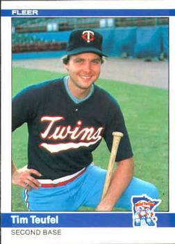#574 Tim Teufel - Minnesota Twins - 1984 Fleer Baseball