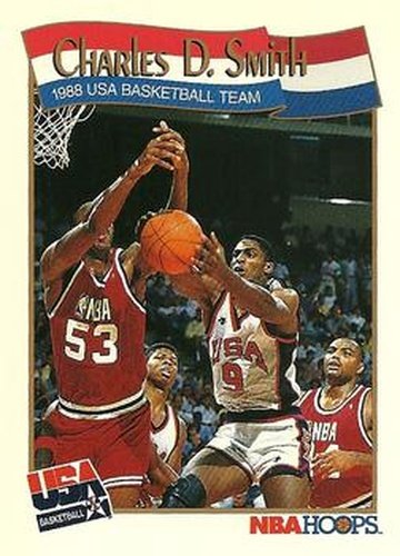 #574 Charles D. Smith - USA - 1991-92 Hoops Basketball