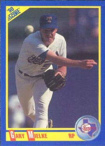#574 Gary Mielke - Texas Rangers - 1990 Score Baseball
