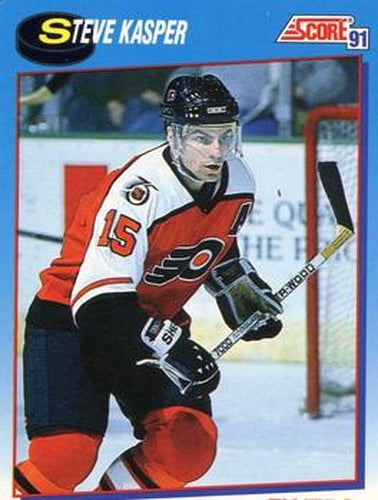 #574 Steve Kasper - Philadelphia Flyers - 1991-92 Score Canadian Bilingual Hockey