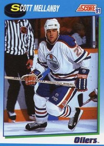 #575 Scott Mellanby - Edmonton Oilers - 1991-92 Score Canadian Hockey