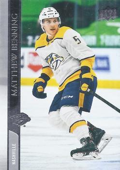 #575 Matthew Benning - Nashville Predators - 2020-21 Upper Deck Hockey