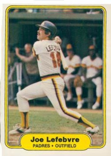 #575 Joe Lefebvre - San Diego Padres - 1982 Fleer Baseball