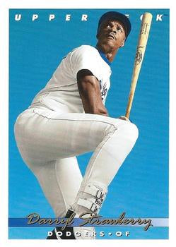 #575 Darryl Strawberry - Los Angeles Dodgers - 1993 Upper Deck Baseball