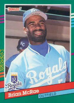 #575 Brian McRae - Kansas City Royals - 1991 Donruss Baseball